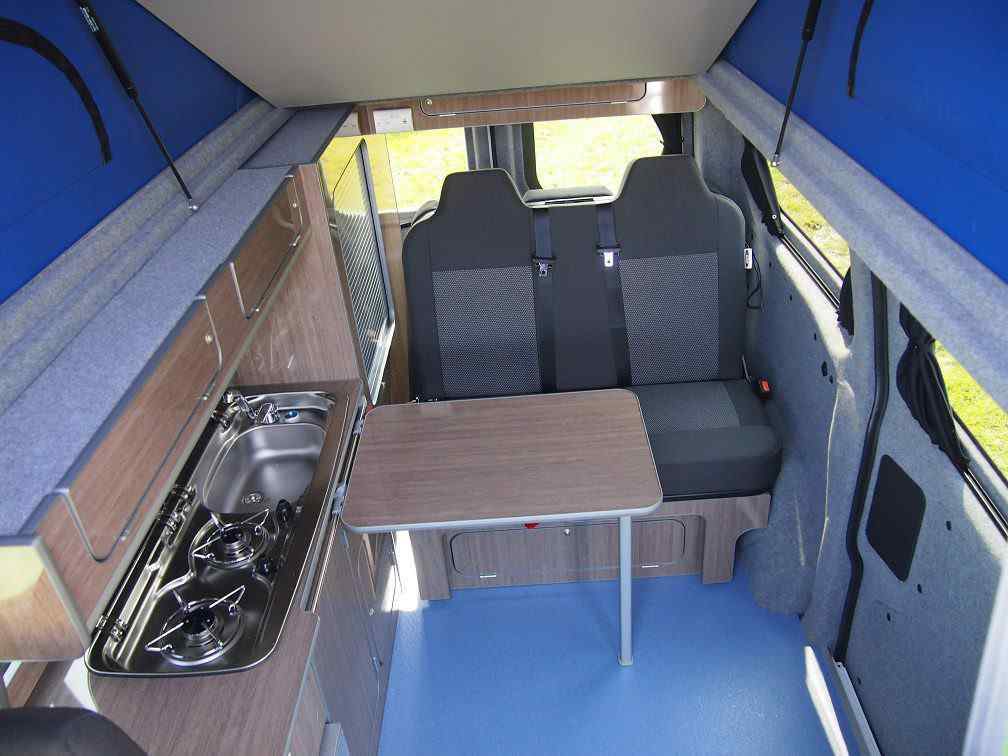 Transit Custom swb campervan, custom rib bed, .jpg
